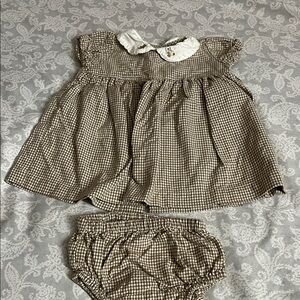 GAP Tan Checkered Diaper Cover Set